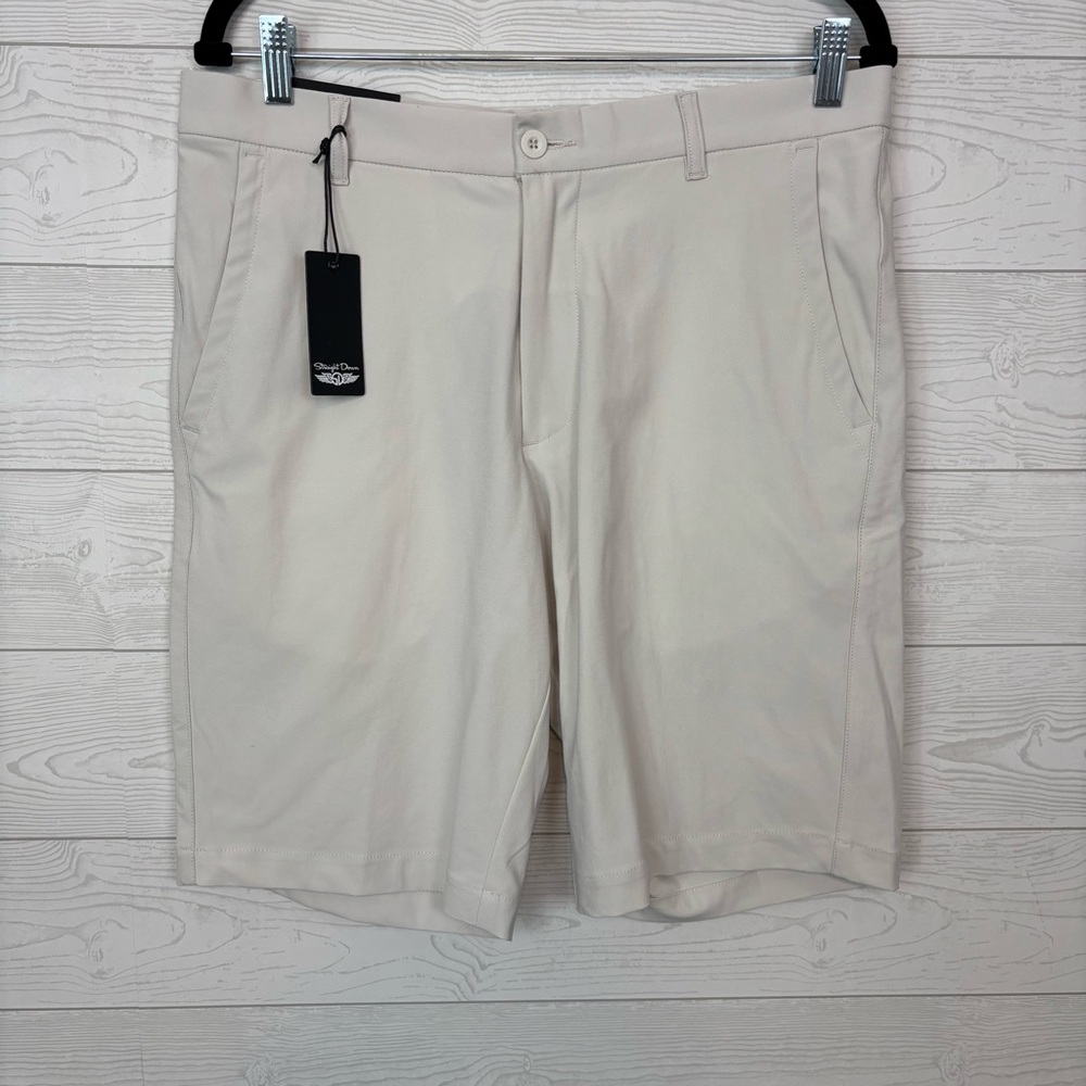 Straight Down Drake Shorts Stone Color Size 32 NWT Golf